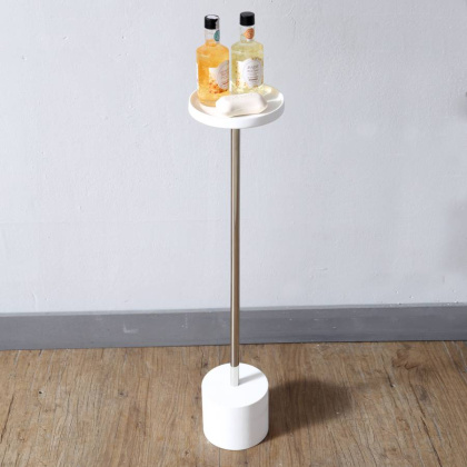 Стойка для ванной комнаты ABBER Stein AS1634 белая матовая Стойка для ванной комнаты ABBER Stein AS1634 белая матовая