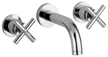 Смеситель для раковины Paffoni Quattro QTV003CR (с внутренней частью) хром Смеситель для раковины Paffoni Quattro QTV003CR (с внутренней частью) хром