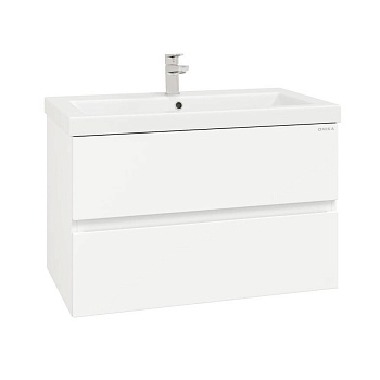 Тумба Onika Эвада 80 подвесная, белая (ум. Миранда 80/ Como-80)