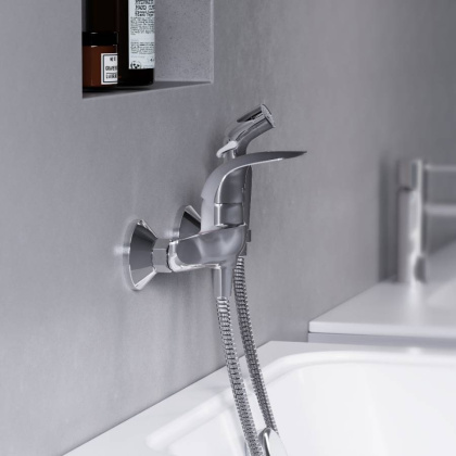 318000000 Eclipce Смеситель с гигиеническим душем, Хром