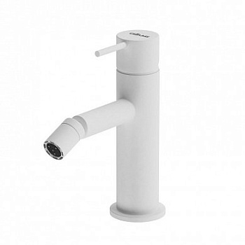 LEAF-BSM-L-BIO Смеситель для биде однорычажный, с донным клапаном, исполнение Белый матовый LEAF-BSM-L-BIO Смеситель для биде однорычажный, с донным клапаном, исполнение Белый матовый