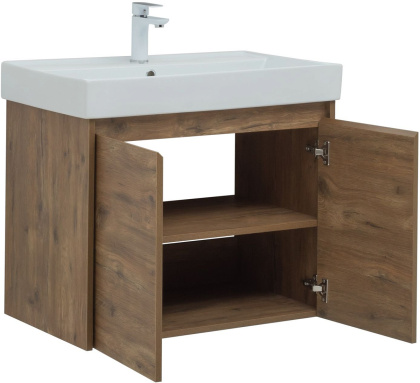 Тумба под раковину Aquanet Nova Lite 75 дуб рустикальный (2 дверцы) Тумба под раковину Aquanet Nova Lite 75 дуб рустикальный (2 дверцы)