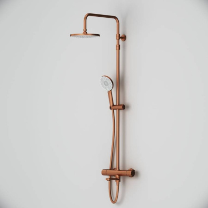 F0785A544 X-Joy, душ.система:  см-ль д/ванны/душа с ТМС, душ.штанга,верх.душ 220мм, руч.душ,роз.золо