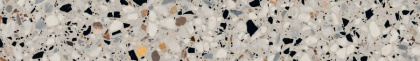 Плинтус Бричиола белый матовый обрезной 60x9,5x0,9