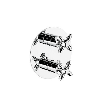 Встраиваемый термостатический смеситель для душа MUSE с регулировкой температуры, хром