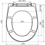 Сиденье для унитаза универсальное, Дюропласт A602 AlcaPlast