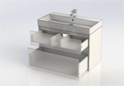 Тумба под раковину Aquanet Бруклин 85 белый