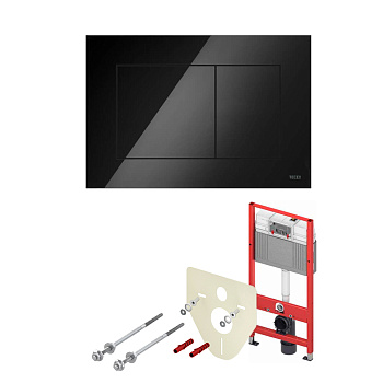 Комплект инсталляции 4 в 1 с панелью смыва ТЕСЕnow для установки подвесного унитаза (K440403) Комплект инсталляции 4 в 1 с панелью смыва ТЕСЕnow для установки подвесного унитаза (K440403)