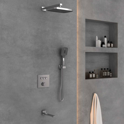 Душевой комплект VSFW-4311CH встраиваемый, 3 режима, хром