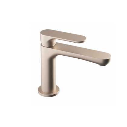 Смеситель для раковины OLE однорычажный без донного клапана 3/8, титановый атласный