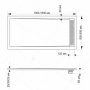 Душевой поддон RGW STM-G 90 x 120 см, прямоугольный, из искусственного камня, графит, 14202912-02