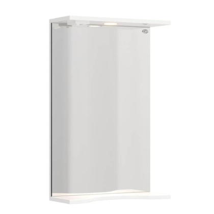 Зеркало Onika Коралл 45 белое, с подсветкой