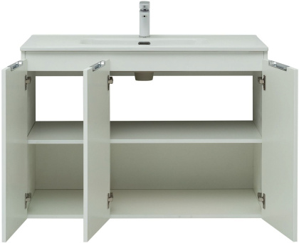 Тумба под раковину Aquanet Алвита New 100 3 дверцы, белый матовый Тумба под раковину Aquanet Алвита New 100 3 дверцы, белый матовый