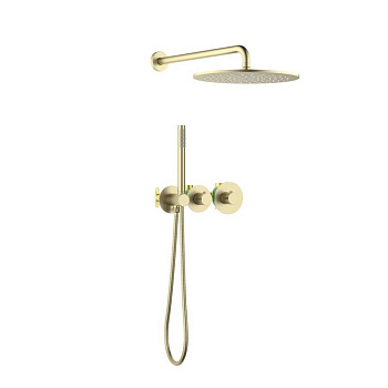 Душевая система Timo Saona SX-2359/17SM скрытого монтажа, термостат, золото матовое Душевая система Timo Saona SX-2359/17SM скрытого монтажа, термостат, золото матовое