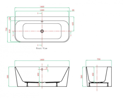 Акриловая ванна VAGNERPLAST MAGGIE 160 НОВИНКА!