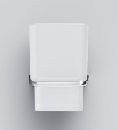 A50A34300 Inspire V2.0, Стеклянный стакан с настенным держателем, хром, шт A50A34300 Inspire V2.0, Стеклянный стакан с настенным держателем, хром, шт