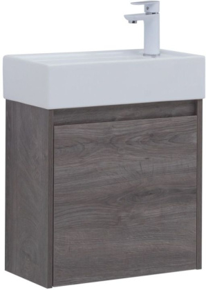 Тумба под раковину Aquanet Nova Lite 50 дуб рошелье (1 дверца) Тумба под раковину Aquanet Nova Lite 50 дуб рошелье (1 дверца)