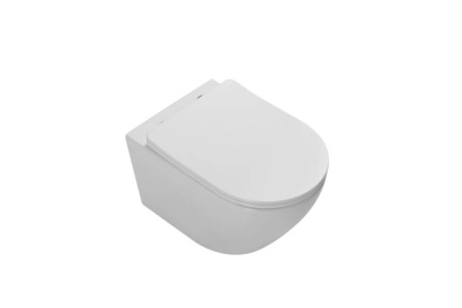 Унитаз подвесной Globo VT1-14T Tornado, цвет белый, ультратонкое soft-close сиденье