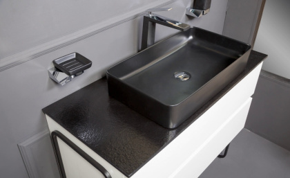 Столешница прямая черная 120 VALLESSI