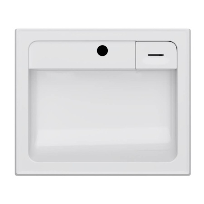 M85AWCC0602WG X-Joy, Раковина над стиральной машиной, литьевой мрамор, 60 см, Белый глянец