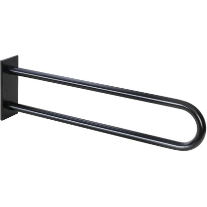 Поручень U-образный, 813 мм, черный, с крышкой