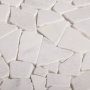 Мозаика, нат. мрамор, SPLIT WHITE MATT, Broken