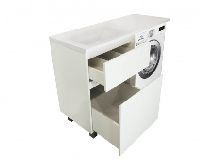 Тумба напольная под умывальник Dallas Luxe 1300х482 2 ящика (ШхГхВ) 648х476х860