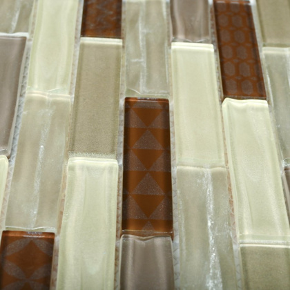 Стеклянная мозаика Bonaparte Optima Brown 30х30 см Стеклянная мозаика Bonaparte Optima Brown 30х30 см