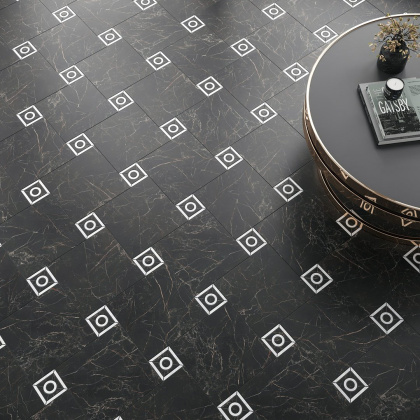 Декор Фрагонар наборный белый 9,9x9,9x0,9