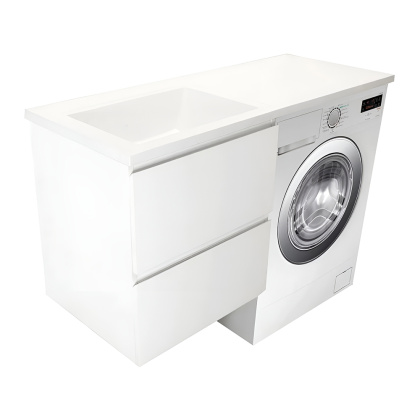 Тумба подвесная под умывальник Dallas Luxe 1000х482 2 ящика (ШхГхВ) 358х476х607