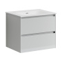 Тумба подвесная SANCOS Cento 590х450х500, c двумя ящиками оснащенными доводчиками,белый глянец, арт. CN60W