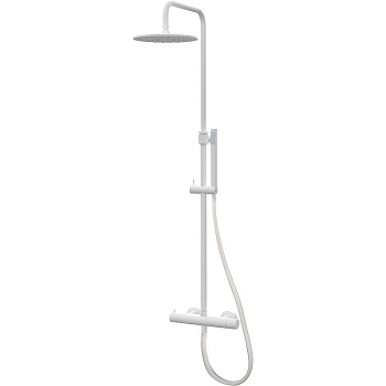 Душевая система Paffoni Mini Birillo ZCOL638LIQBO белая матовая Душевая система Paffoni Mini Birillo ZCOL638LIQBO белая матовая