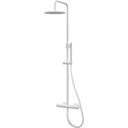 Душевая система Paffoni Mini Birillo ZCOL638LIQBO белая матовая Душевая система Paffoni Mini Birillo ZCOL638LIQBO белая матовая