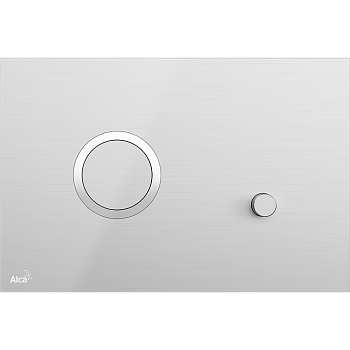 Кнопка управления для скрытых систем инсталляции, нержавеющая сталь-полумат/глянец Кнопка управления для скрытых систем инсталляции, нержавеющая сталь-полумат/глянец