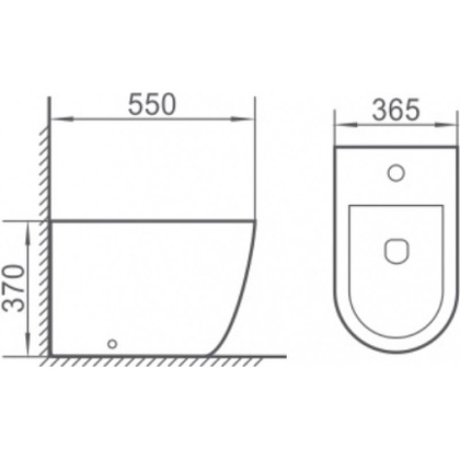 Биде подвесное NERO Биде подвесное NERO