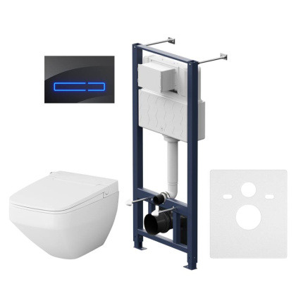 IS450A38.CCC50A Инст с клавишей Touchless Pro стекло, черн. с подвесным унитазом Inspire V2.0 FlashClean с эл биде IS450A38.CCC50A Инст с клавишей Touchless Pro стекло, черн. с подвесным унитазом Inspire V2.0 FlashClean с эл биде