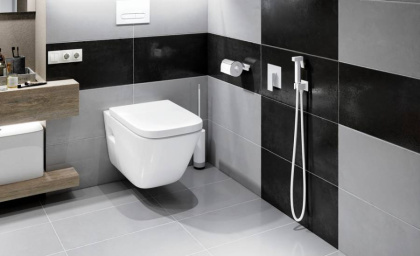 Смеситель встроенный с гигиеническим душем Timo Selene 2089/16SM белый матовый Смеситель встроенный с гигиеническим душем Timo Selene 2089/16SM белый матовый