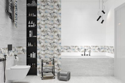 GT901VG Плитка облиц. Detroit GT Белый 75*25  1 \54