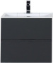 Тумба с раковиной Aquanet Алвита 60 серый антрацит