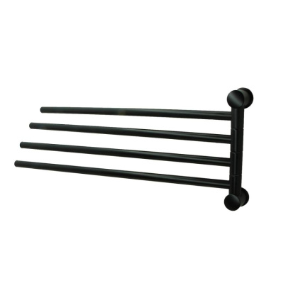 Держатель полотенец  четверной, 40,5х17х3,1, черный,  K-1034BLACK