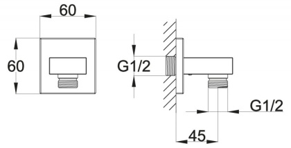 ARLIE Штуцер, хром ARL-PG-CRM ARLIE Штуцер, хром ARL-PG-CRM