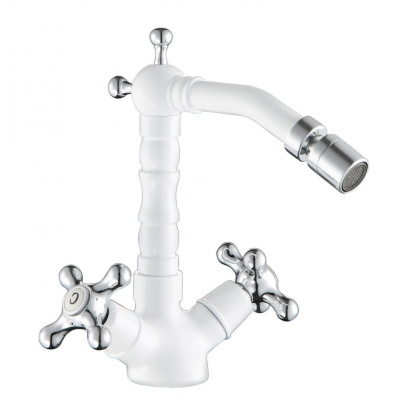 RETRO-C-BS2-BLC Смеситель на биде с донным клапаном, белый