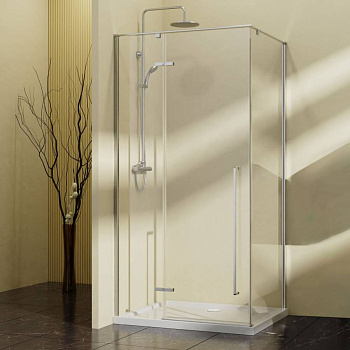 Душевой уголок Slim-N VSR-5SN1010CL, 1000*1000, хром, стекло прозрачное
