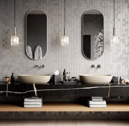 Декор Про Дабл серый светлый мозаичный 30x30x0,9