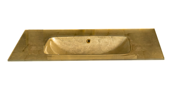 Столешница стекло 110см Поталированный Золотой моноблок Столешница стекло 110см Поталированный Золотой моноблок