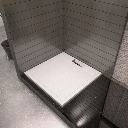 Душевой поддон квадратный RGW GWS-01 Белый 90*90