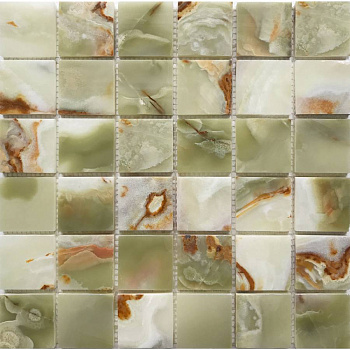 Мозаика, нат. мрамор, GREEN ONYX 48х48, Classic Мозаика, нат. мрамор, GREEN ONYX 48х48, Classic