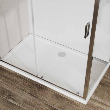 Душевой уголок City VSR-5CT9011CL, 1100*900, хром, стекло прозрачное