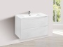 База под керамическую раковину Mia 750 подвесная, 2 выкатных ящика soft close, G.White