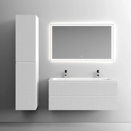 Тумба подвесная SANCOS Snob T 1195х445х500, c двумя ящиками оснащенными доводчиками, Bianco, арт.SNT120W